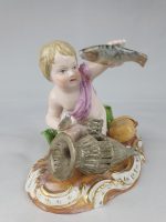 Meissen Boy Fishing Putti from Series Elements - Image 2