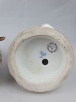 Meissen Pair Seated Man Reading and Woman With Yarn Winder. - Image 12