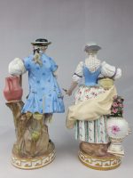 Pair of Meissen Gardeners Man and Woman - Image 5