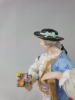 Pair of Meissen Gardeners Man and Woman - Image 6