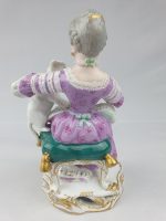 Meissen Girl Feeding Cat - Image 3