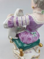 Meissen Girl Feeding Cat - Image 5