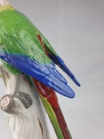 Meissen Parrot Green and Blue Plumage - Image 5