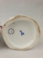 Meissen Girl Feeding Chickens and Boy Feeding Geese Blue Coats - Image 23