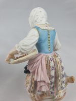 Girl and Boy feeding Chickens and Geese Pink Coats - Image 14