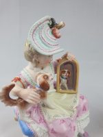 Meissen Pair Figures Boy and Girl with Gun Dog - Image 8