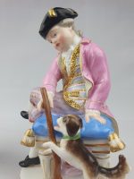 Meissen Pair Figures Boy and Girl with Gun Dog - Image 13