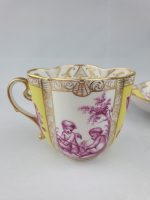 Quatrefoil Cup and Saucer Yellow and Pink - Image 12