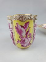 Quatrefoil Cup and Saucer Yellow and Pink - Image 13