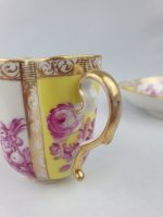 Quatrefoil Cup and Saucer Yellow and Pink - Image 15