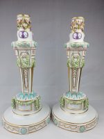 Pair of Meissen Candlesticks