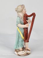 Meissen Girl Playing Harp (Girl Orchestra Series) - Image 3