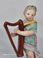 Meissen Girl Playing Harp (Girl Orchestra Series) - Image 4