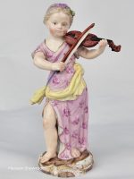 Meissen Girl Violin Player (Girl Orchestra Series)