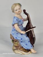Meissen Girl Playing Chello (Girl Orchestra Series) - Image 2