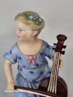 Meissen Girl Playing Chello (Girl Orchestra Series) - Image 4