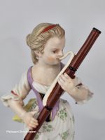 Meissen Girl Playing Bassoon (Girl Orchestra Series) - Image 4