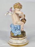 Meissen Cupid Fanning Hearts with Bellows - Image 4