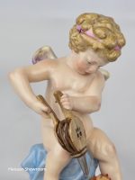 Meissen Cupid Fanning Hearts with Bellows - Image 6