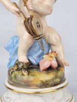 Meissen Cupid Fanning Hearts with Bellows - Image 7