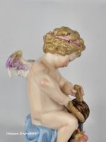 Meissen Cupid Fanning Hearts with Bellows - Image 12