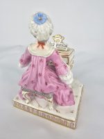 Meissen Woman Seated At Piano (Sense of Hearing) - Image 4