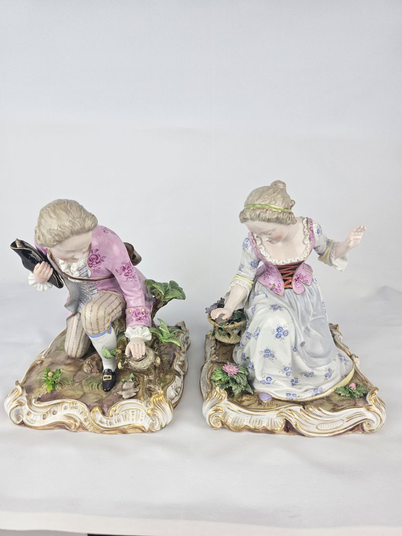 Meissen Pair of Large Gardeners